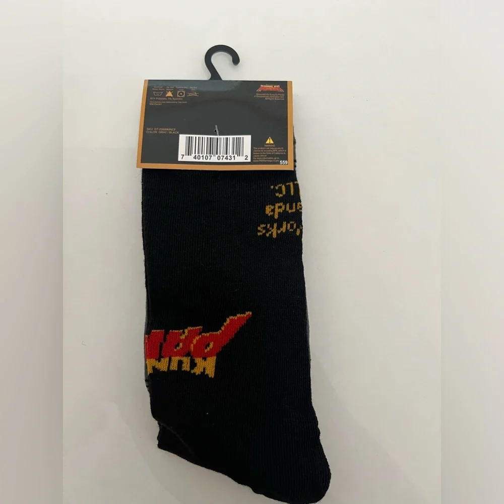 Kung Fu Panda Socks Fits Men’s Shoe Size 6-12